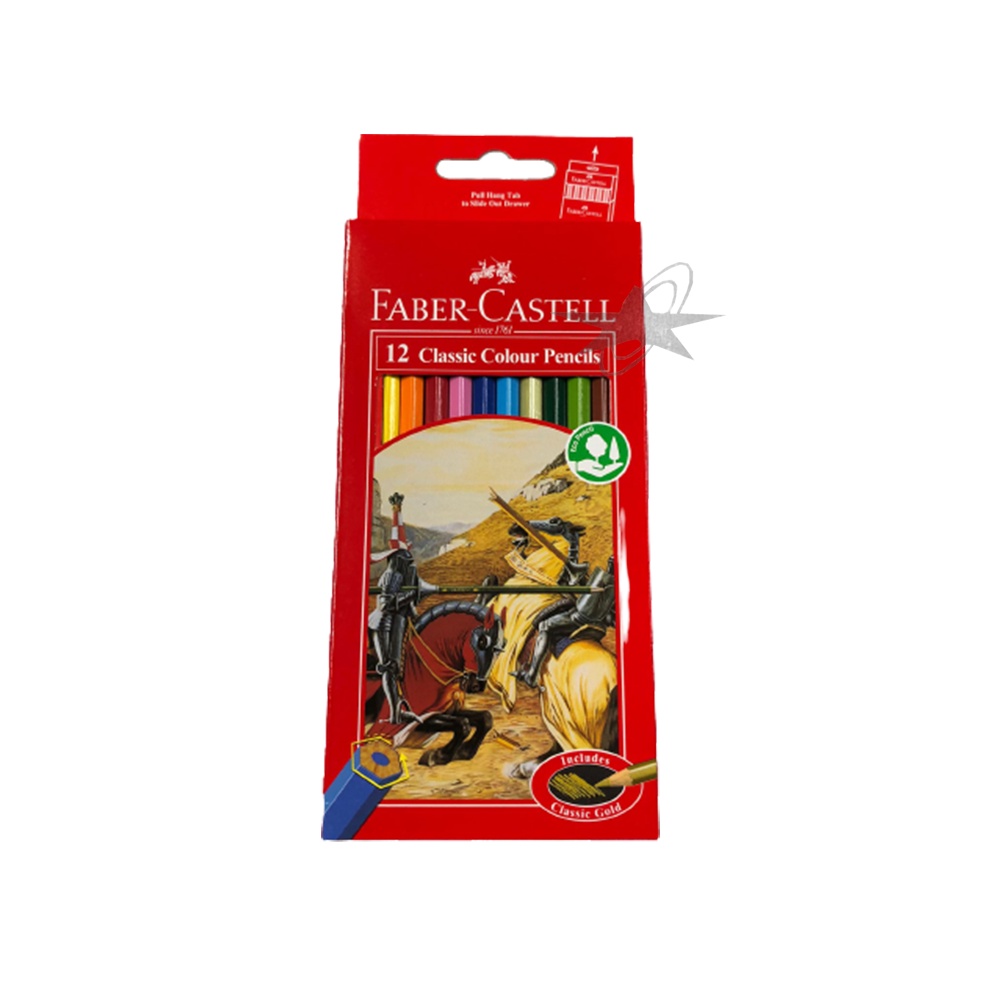 

faber castell pensil warna classic/mini/watercolor isi 12 warna