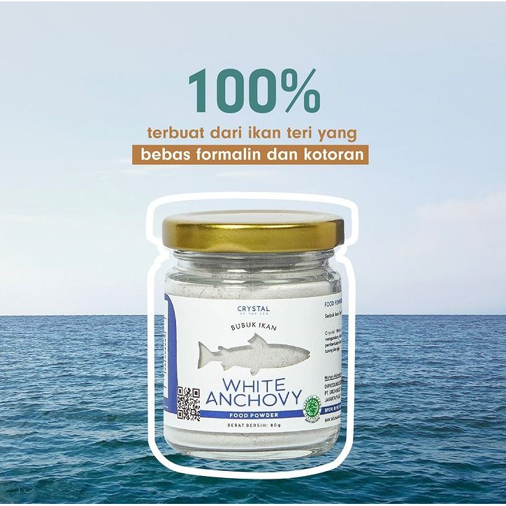 Crystal of the Sea WHITE Anchovy Powder Bubuk Teri BPOM HALAL