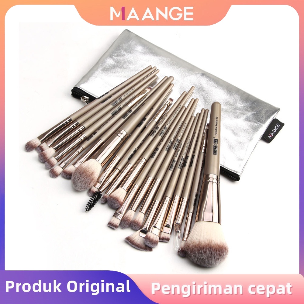 MAANGE 20 Pcs Kuas Makeup Profesional Untuk Wajah 5748+0117