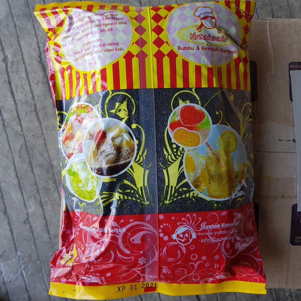 Biji Selasih Yutakachi 1kg / Basil Seed Import Per 1 Kg GROSIR KILOAN