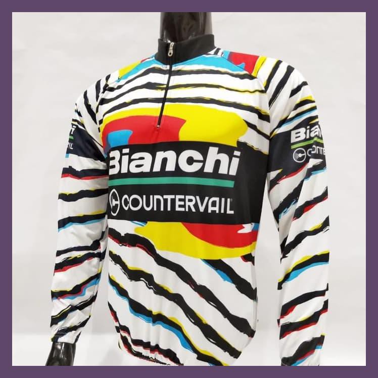 BAJU KAOS JERSEY SEPEDA- KAOS JERSEY BALAP SEPEDA BIANCHI GRADE ORI
