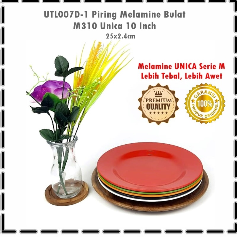 UTL007D-1 Piring Melamine Bulat M310 Unica 10 Inch