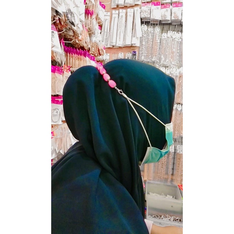 konektor jilbab// konektor masrker //kalung jilbab//satu set perhiasan jilbab//stap masker