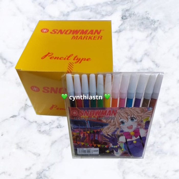 

Nikmati Spidol Kecil Snowman Pw-12A 12 Dus-An Warna Warni Original Diskon