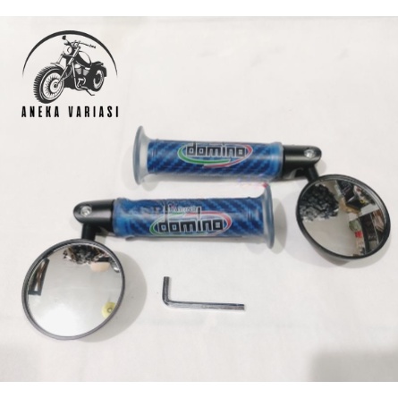 SPION JALU BULAT + HANDGRIP KARBON CARBON  UNIVERSAL MATIC BEBEK NMAX PCX LEXI DLL