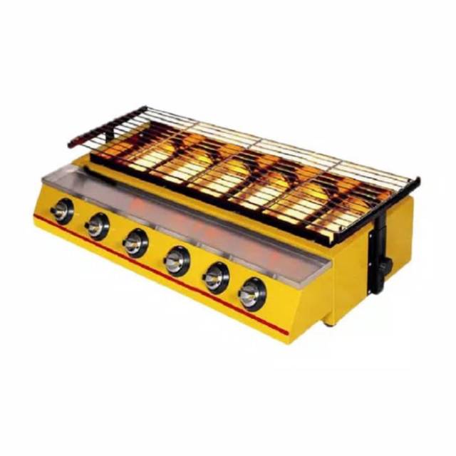 GETRA 6 BURNER BBQ GAS/ ETK 233 / Alat pemanggang