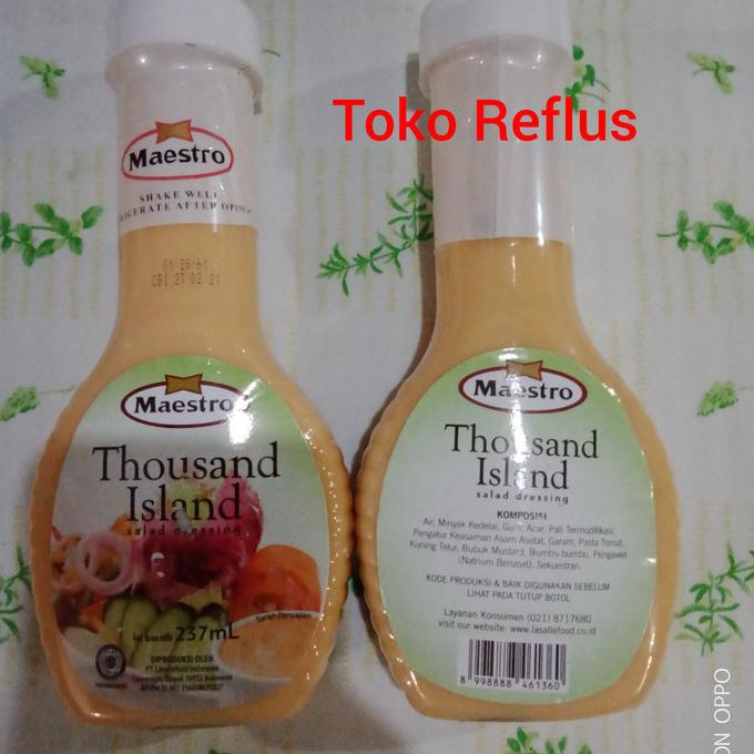 

Promo Awal tahun Mayonnaise Maestro Thousand Island 237 Ml Promo Awal tahun