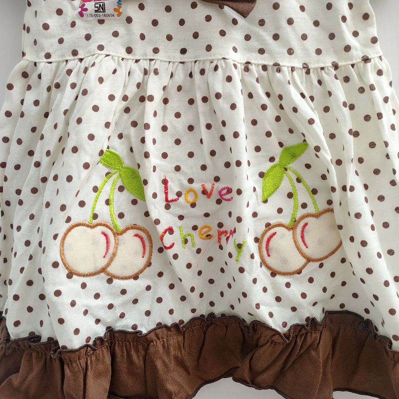 SNI Dress baju rok celana pita polkadot anak bayi Ylin