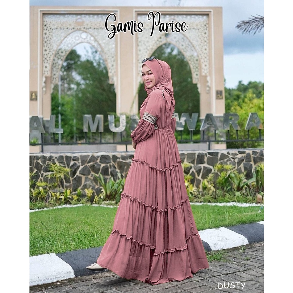 REKOMENDASI GAMIS PESTA PARISE DRESS UNTUK LAMARAN