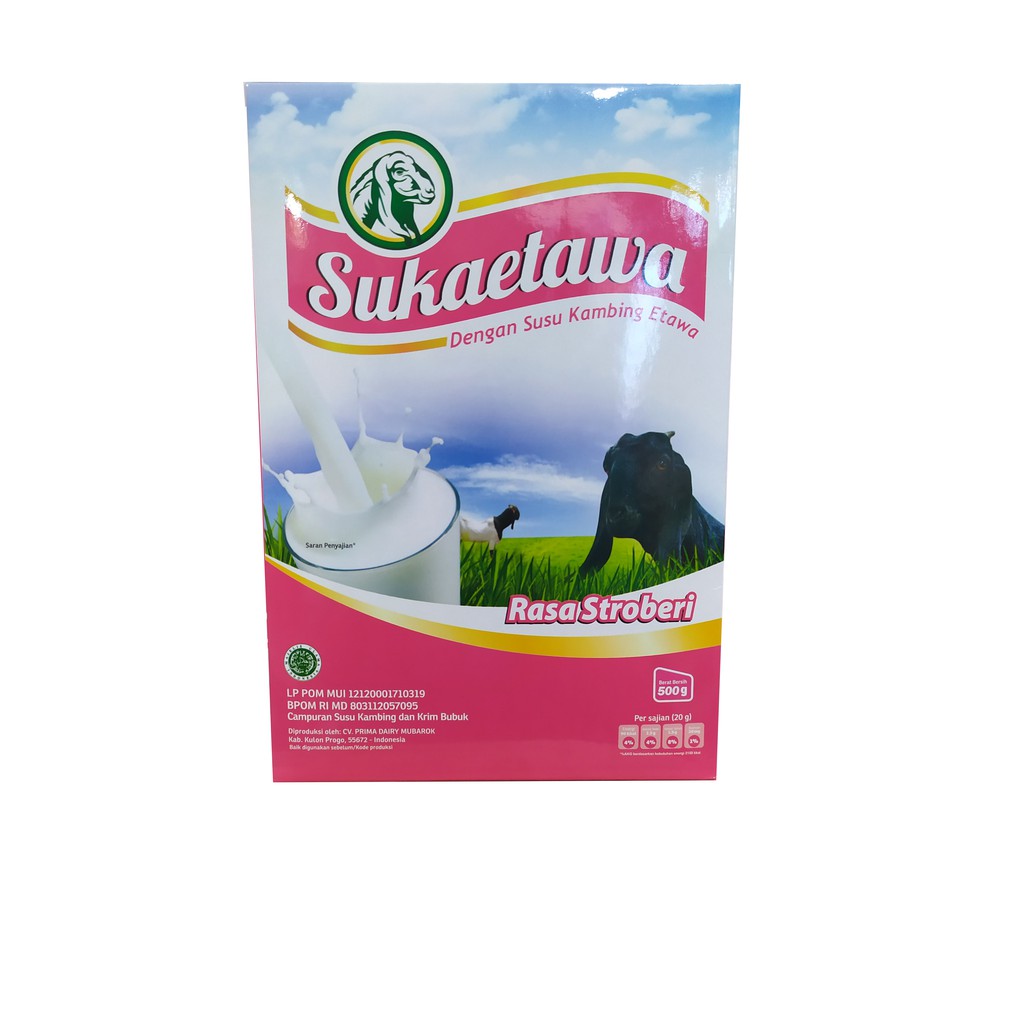 

Susu Kambing SUKAETAWA Rasa Stoberi 500gr