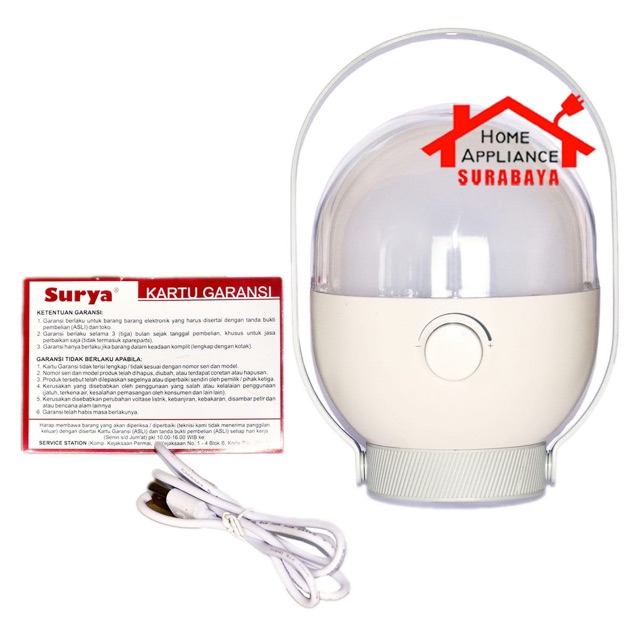 Lampu Darurat Emergency Petromak Surya 40 SMD LED Frosted SHL L4003 L 4003 Dengan Dimmer Tahan 8 Jam