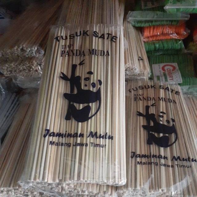TUSUK SATE cap panda murah  bambu sate ayam sate daging