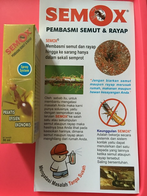 Semox pembasmi semut dan rayap