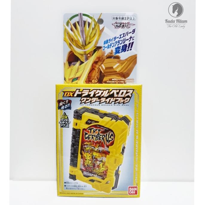 Bandai Kamen Rider Saber DX Tri Cerberus Wonder Ride Book barang ready