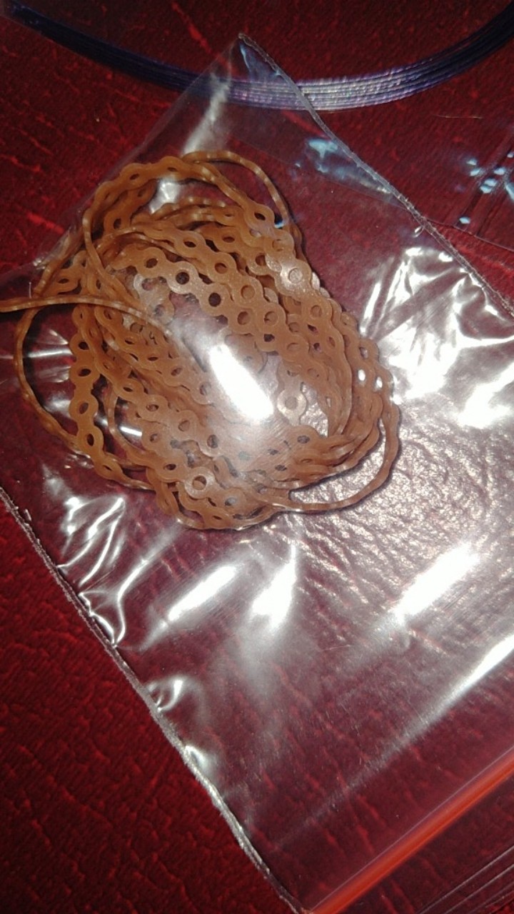 1 Meter Powerchain, Ready Putih Susu, Ungu Muda, Coklat, Orange Tua, Merah Fanta