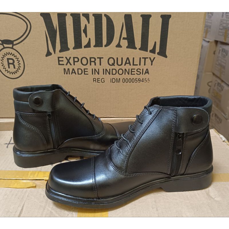 Sepatu kulit pria PDH sepatu Polisi TNI Security Sepatu PDH kulit Asli