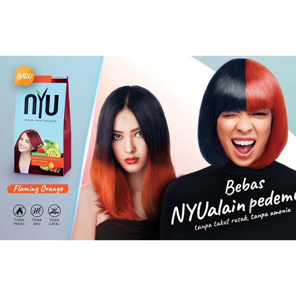 Nyu Hair Colur - Flaming Orange