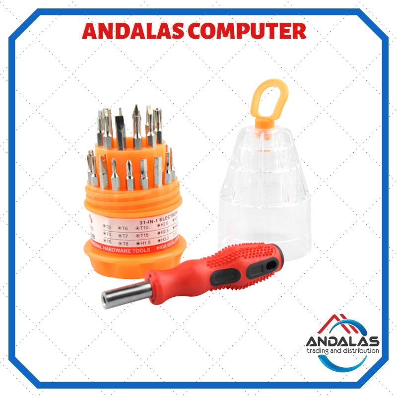Obeng multifungsi set 31 in 1 elektronik laptop hp