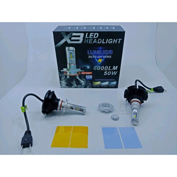 led x3 h11 hb3 hb4 h7 h1...lampu led x3 h11 hb3 hb4 h7 h1