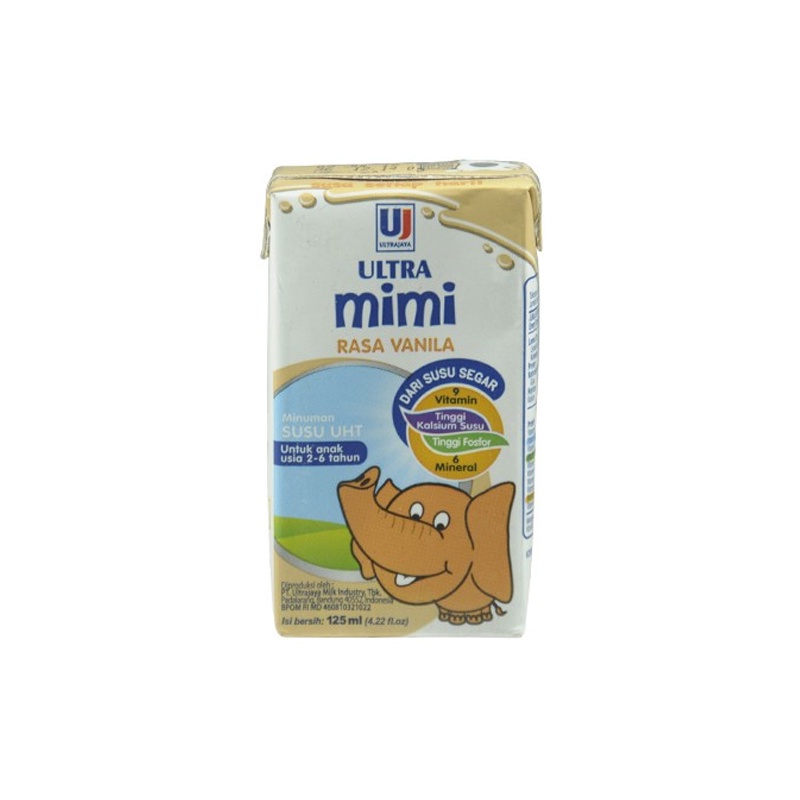 

Ultra Milk Uht Mimi Vanila Kotak 125Ml