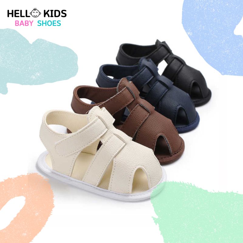 Sandal Bayi Prewalker Laki Laki Perempuan Umur 0 - 12 Bulan Sendal Bayi Laki Laki Perempuan 1 Tahun Sepatu Sendal Bayi Laki Laki Perempuan HK003