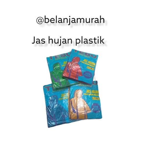 jas hujan plastik tebu