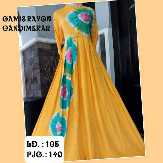 Dress syari/ gamis batik premium