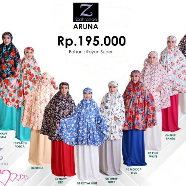 Mukena Zahranaa Aruna Cantik