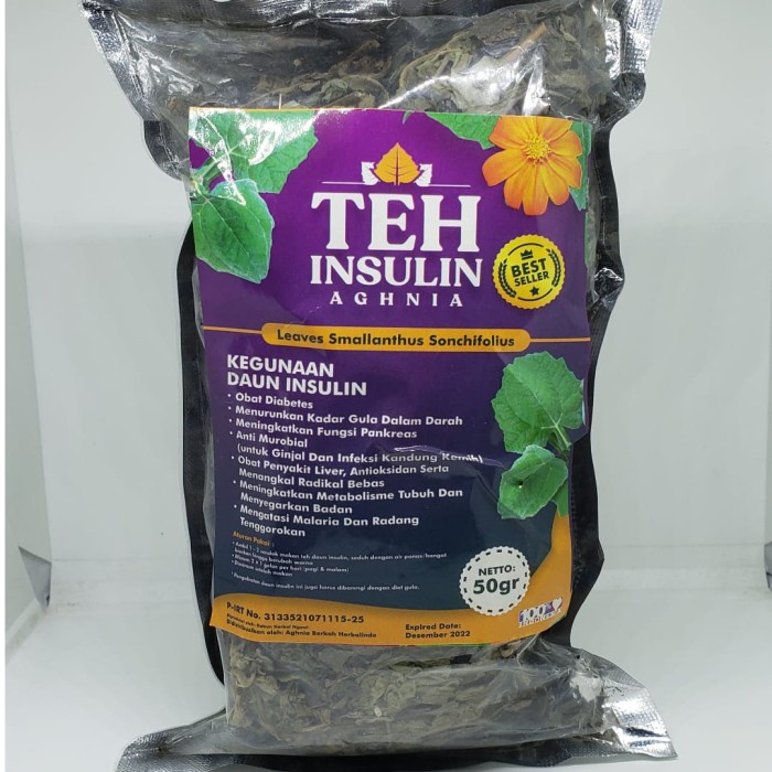 

Teh Seduh Daun Insulin Aghnia 50gr