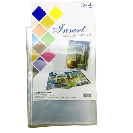 

Document Holder F4 Bambi 4217 20 Pocket / Bambi Insert Document Holder