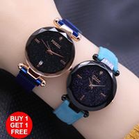 JAM TANGAN CEWEK VI-F0S-SIL MAGNIC  FREE DIOR KULIT,JAM TANGAN GROSIRAN