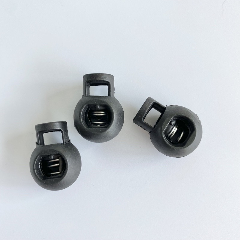 Stopper Bulat Hitam/ Stopper Radio (+/-100 pcs)