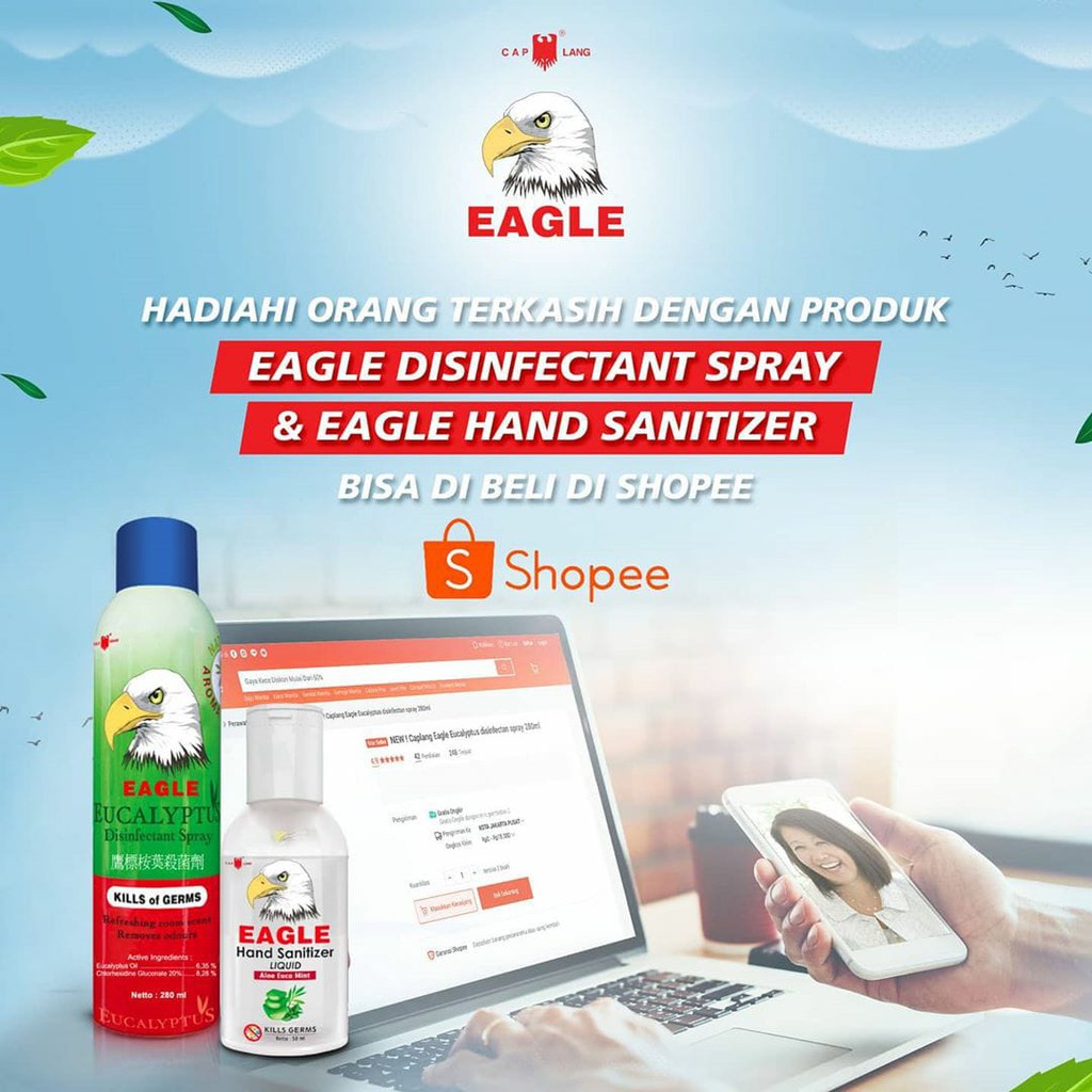 Caplang Eagle Eucalyptus Disinfectant Spray 50ml