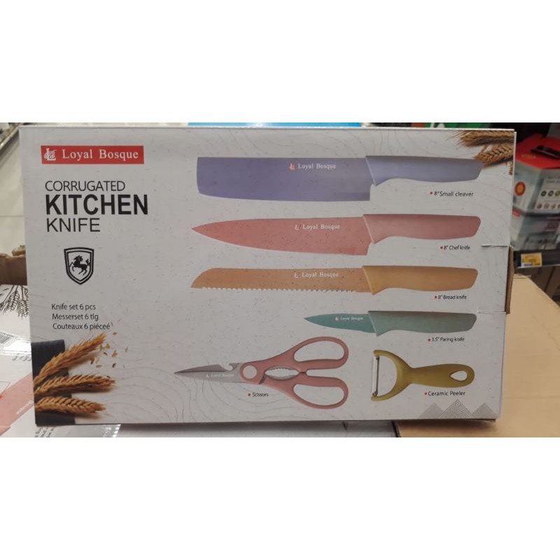 kitchen knife set 6pcs Loyal Bosque original
