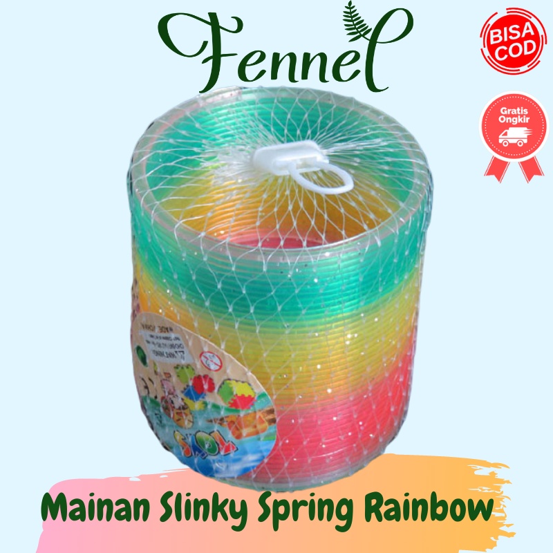 Mainan Per Slinky Spring Rainbow MCS