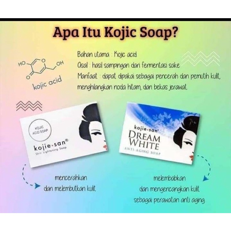 `ღ´ PHINKL `ღ´ 𝓴𝓸𝓳𝓲𝓮 𝓼𝓪𝓷 Kojie san dream white ungu sabun anti aging IMPORT pemutih kulit