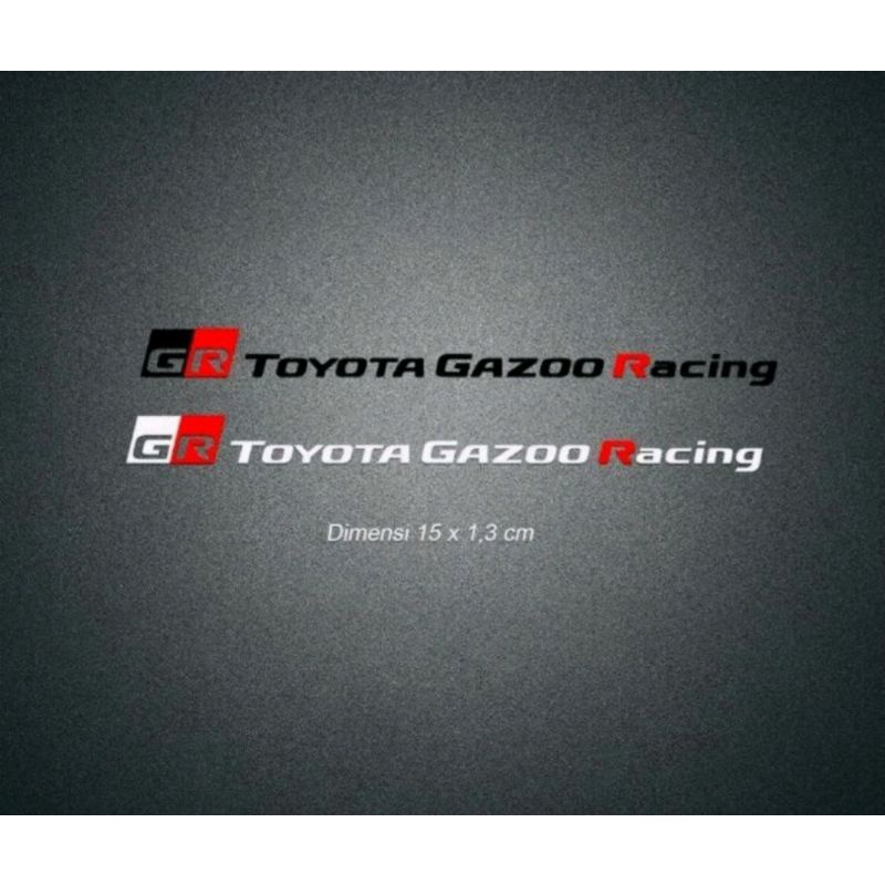 stiker mobil GR Toyota gazo racing