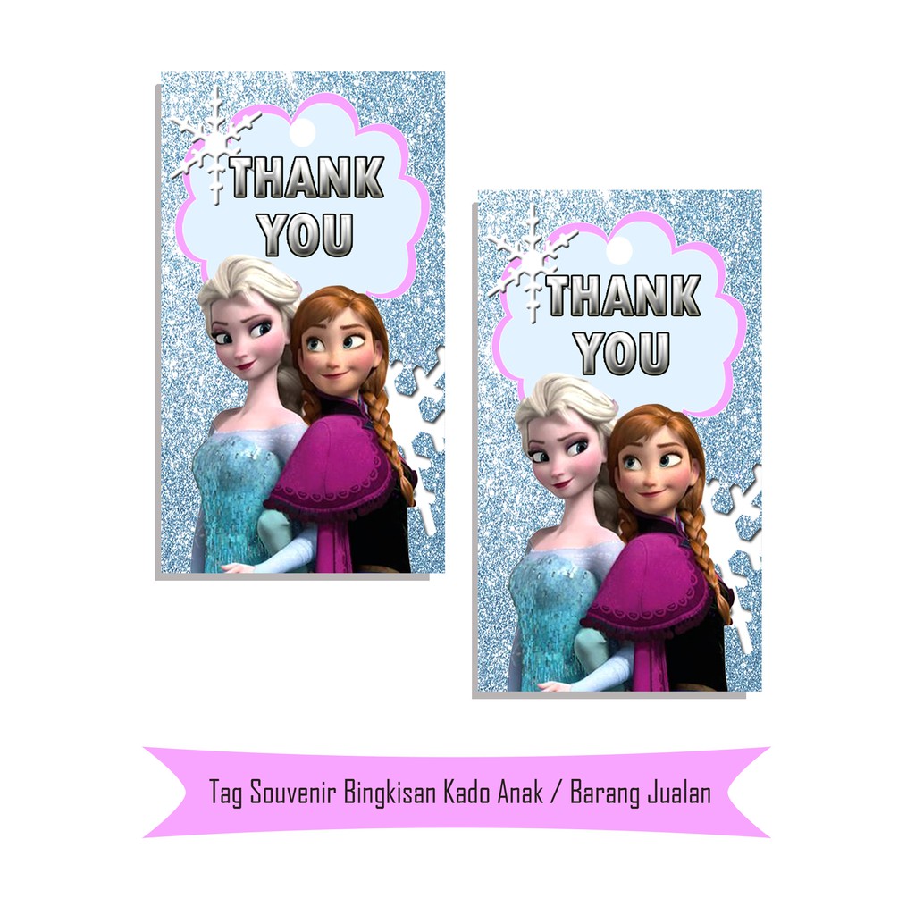 

Tag Souvenir Bingkisan Kado Anak Elsa Frozen