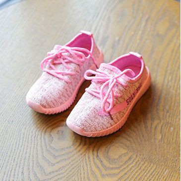 Sepatu Anak / Knit Soly 350 Shoes - Pink