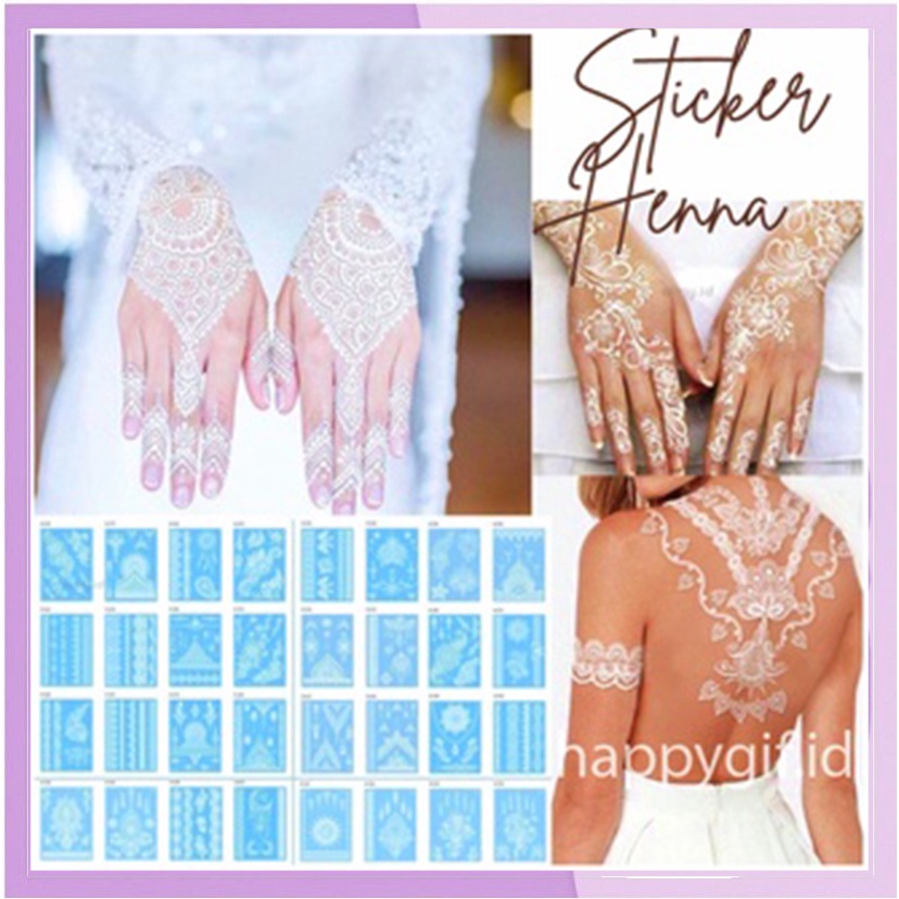 Tatto Henna Temporer Tato Instan Tattoo Pengantin Henna attractive and durable images KU029