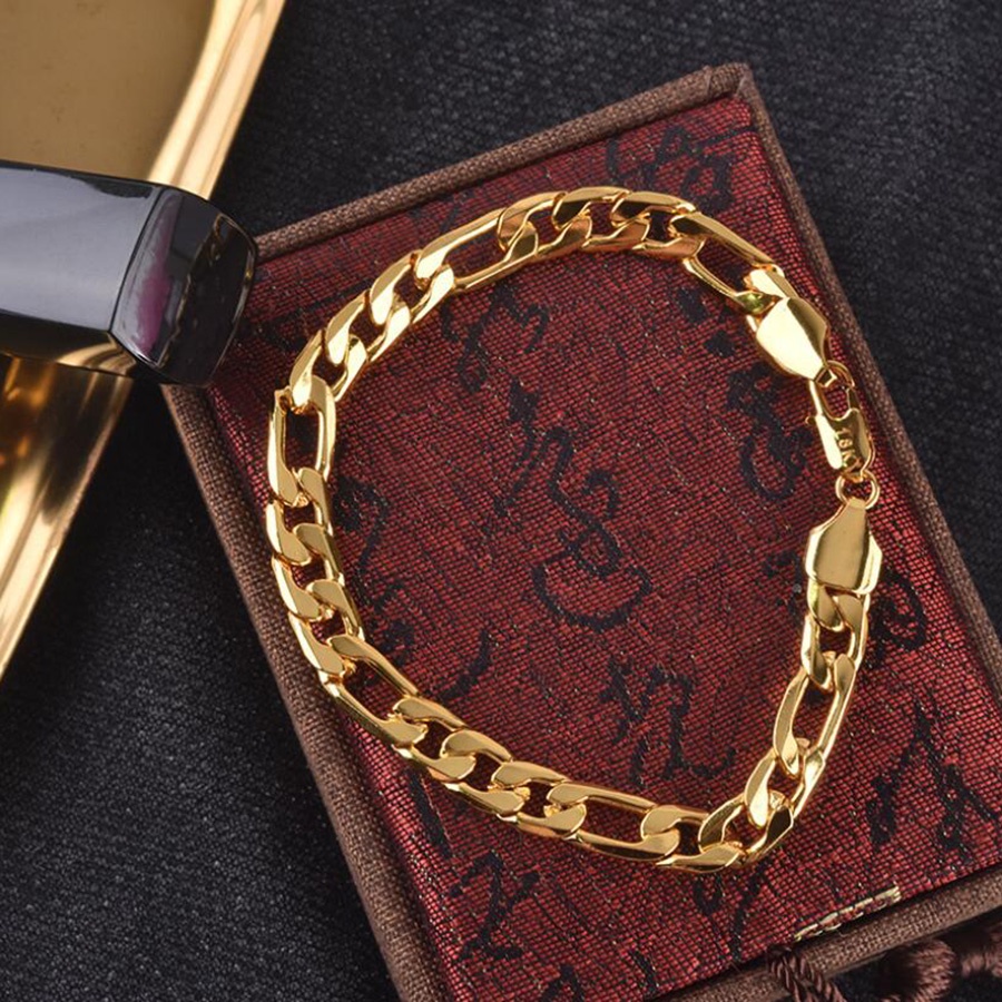 Gelang Rantai Sederhana Fashion Emas Perak Titanium Baja Aksesoris Perhiasan Pria Wanita Bracelet Bangles