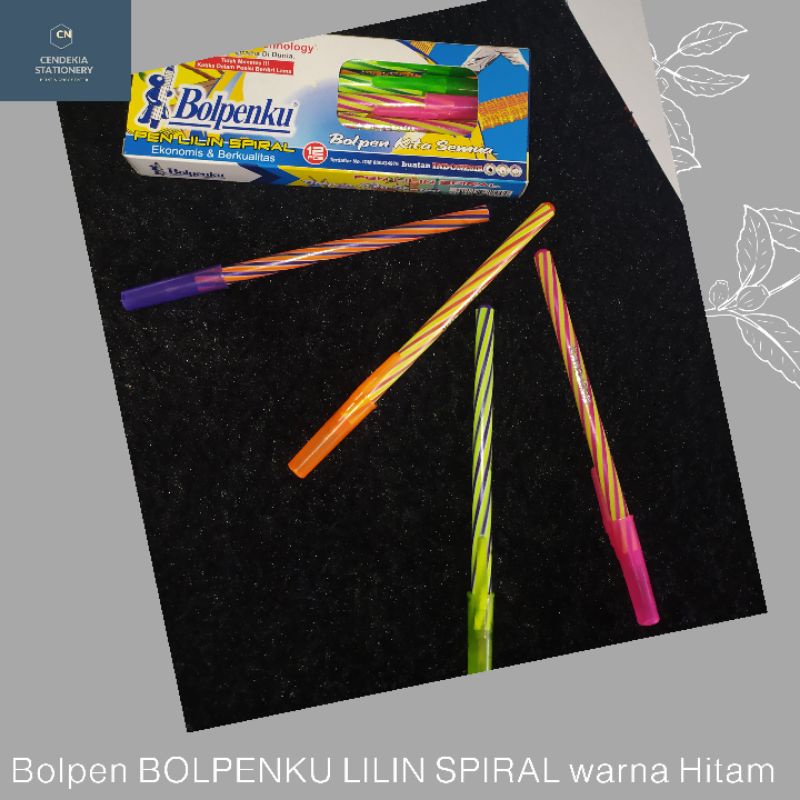 

Bolpenku pen lilin spiral tinta hitam