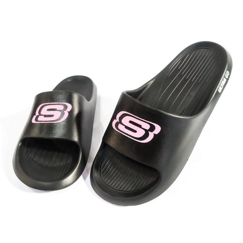 Sandal Wanita Slip Skechers Sendal Cewek Anti Slip