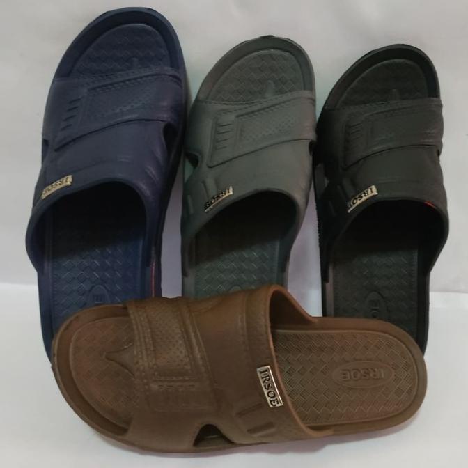 Sandal Murah Jumbo S40-44 Irsoe Sendal Selop Karet Pria