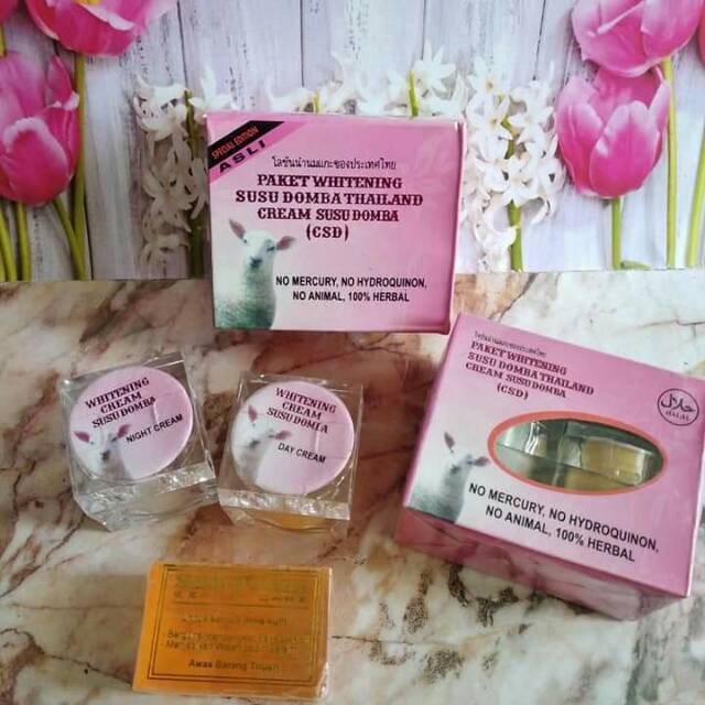 Cream wajah whitening cream susu domba