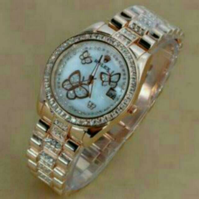 JAM TANGAN ROLEX KUPU KUPU TGL ON KW SUPER WANITA