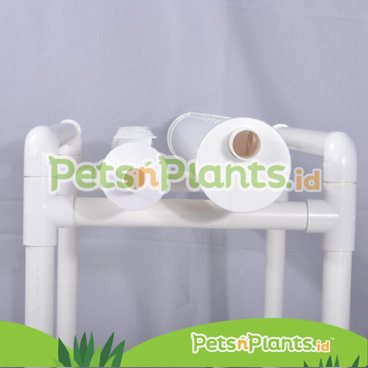 HIDROPONIK SET LENGKAP PIPA 3,5 INCH 9 CM FOOD GRADE IMPORT 40 LUBANG PENGGANTI SISTEM DUTCH BUCKET