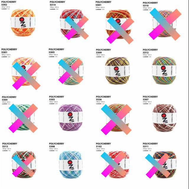 KATALOG WARNA BENANG POLYCHERRY