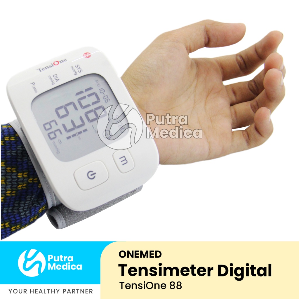 Onemed Tensimeter Digital TensiOne 88 Wrist Type + Talking / Tensi Elektrik / Alat Ukur Tekanan Darah