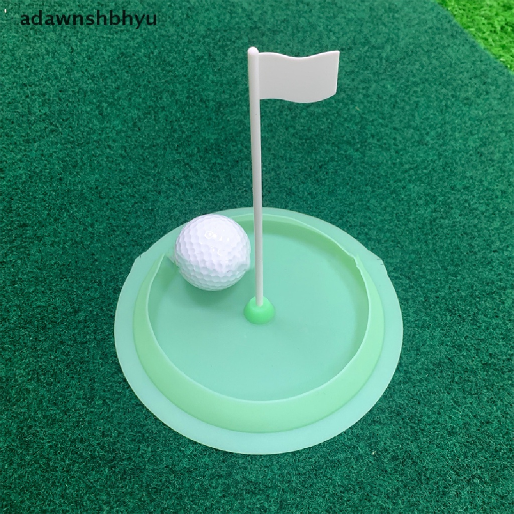 Adawnshbhyu Latihan Piala Lubang Hijau Golf Putting Indoor Dengan Flag Putter Trainer